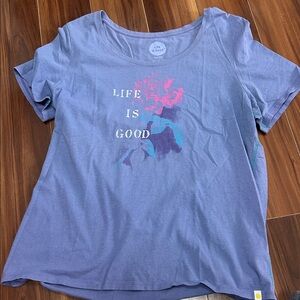 XL Life is good 100% cotton fitted T-shirt